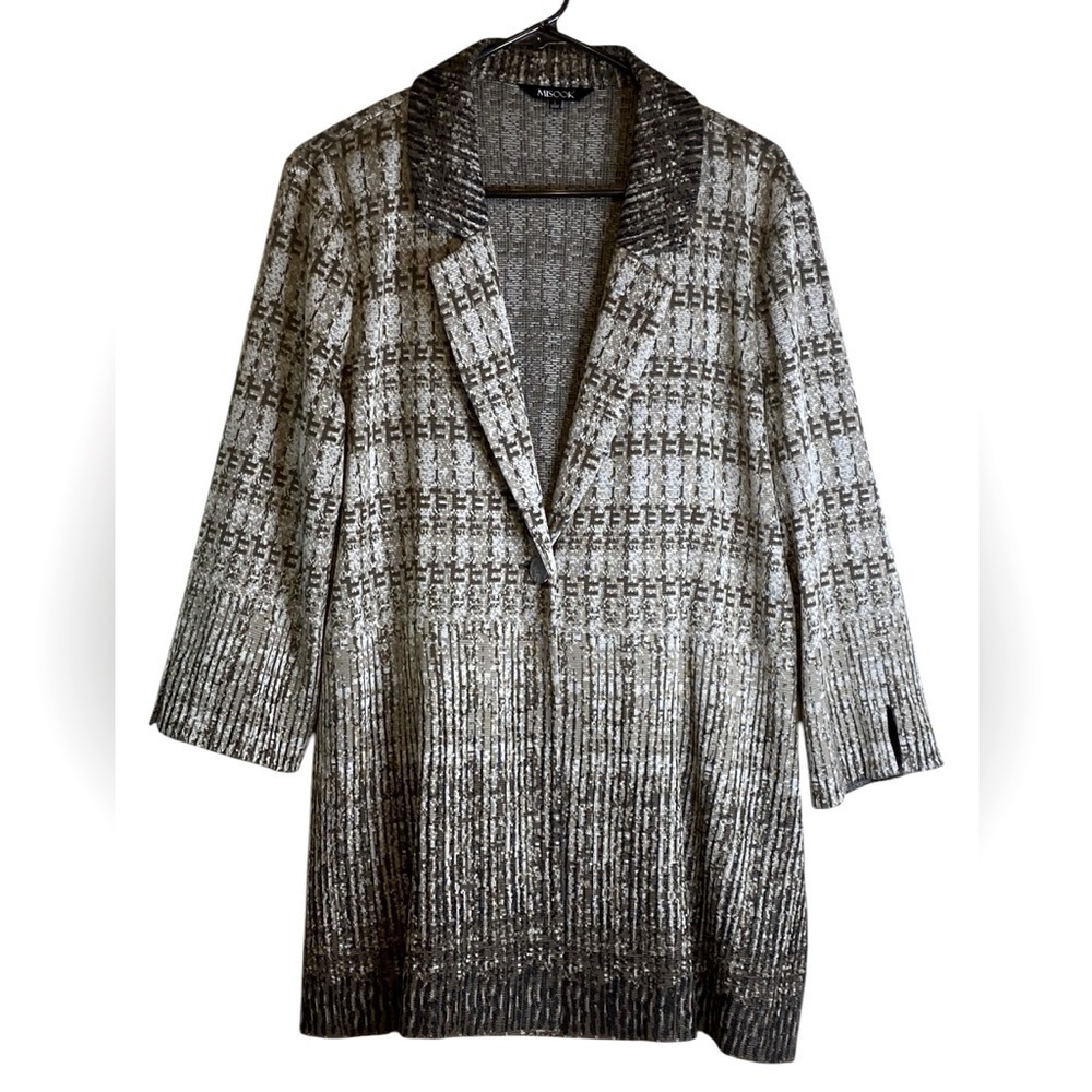 Misook Knit Cardigan Multicolor Women’s Size L